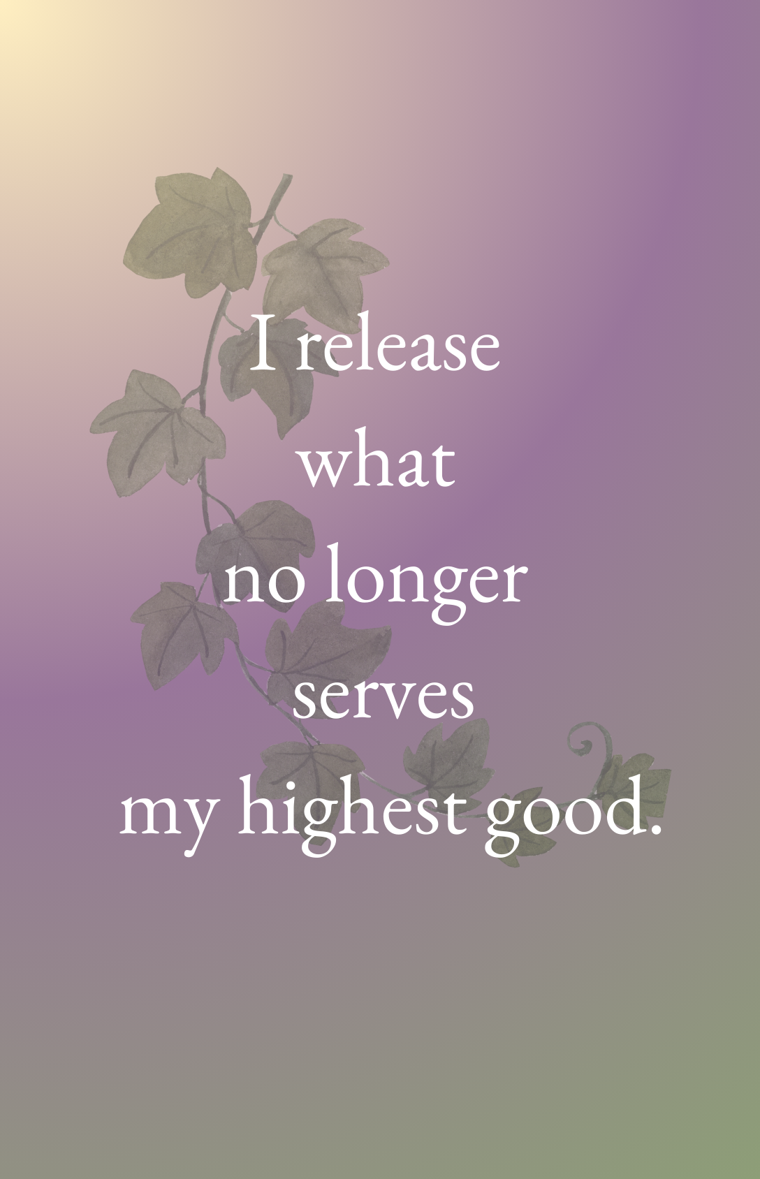 Letting Go Affirmation Deck + Audio | 20 Empowering Cards